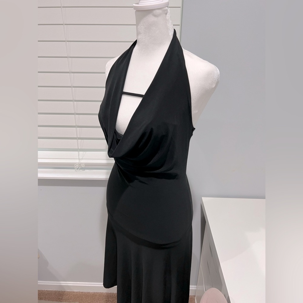 Vintage Heart Throb Asymmetrical Black Dress - Picture 4 of 8